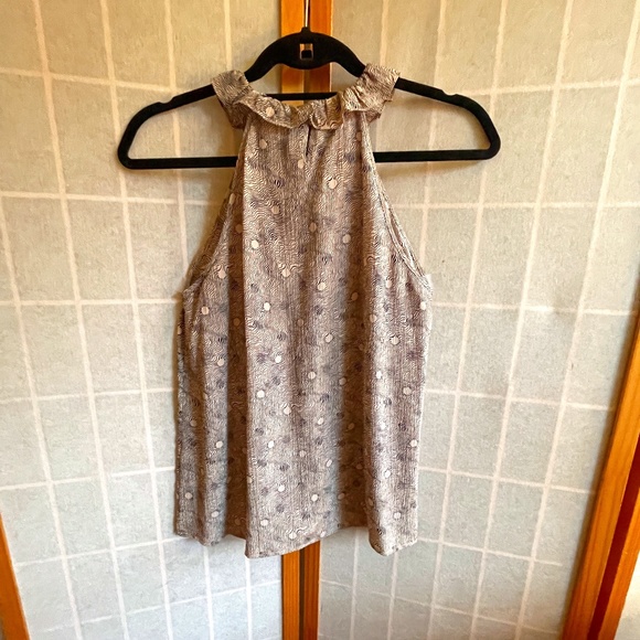 NWT Tocca 100% silk top, size 4, beige and black - Picture 3 of 13